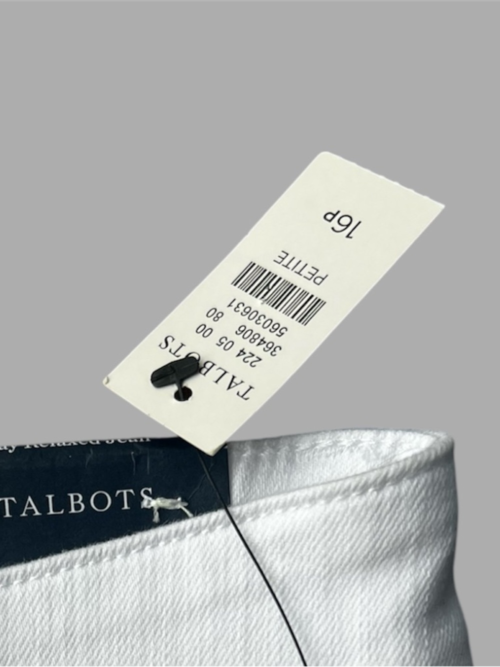 Talbots women’s everyday Jean in white denim ankle stretch pants NWT 16 petite - Picture 9 of 10
